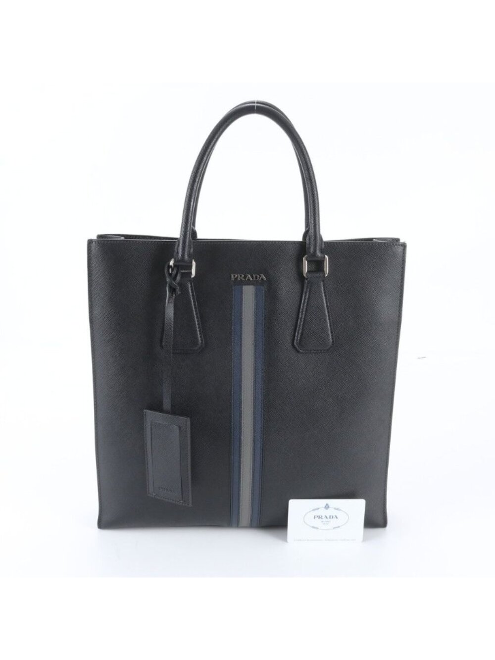Prada Saffiano Leather Tote Shoulder Business